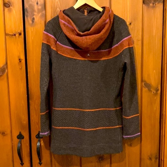 (S) Prana Caitlyn Tunic Sweater, Espresso, Wool Blend - Picture 6 of 13